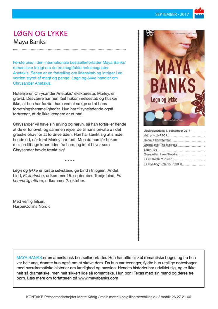 "Løgn og lykke" af Maya Banks (Bind 1)