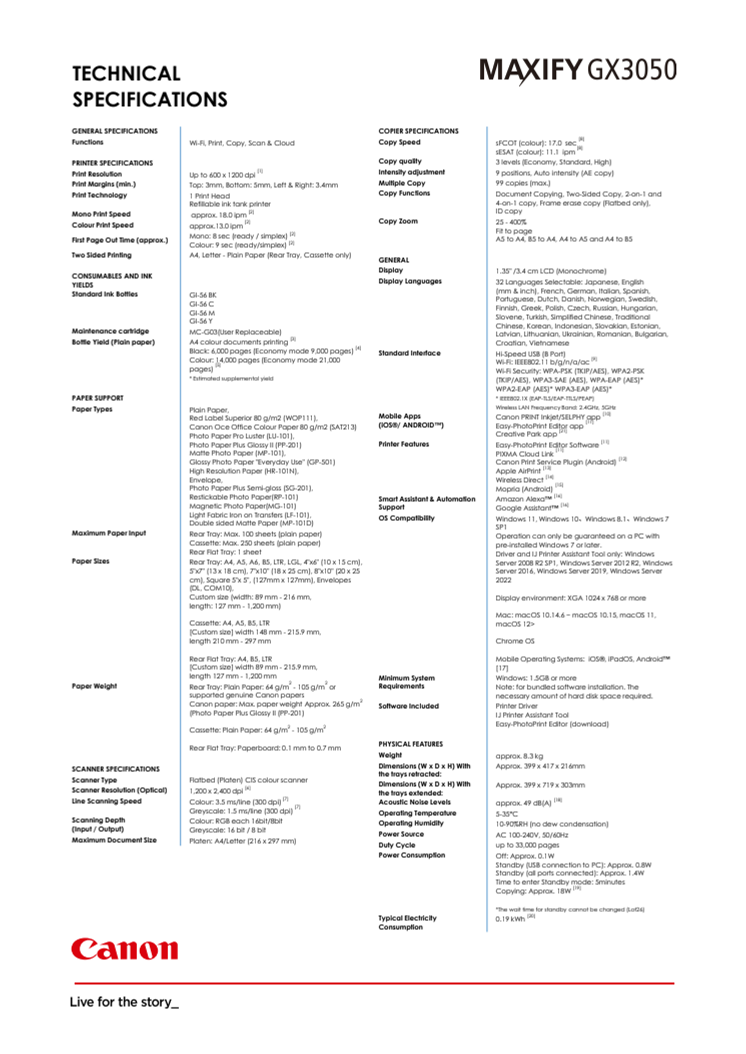 Teknisk specifikation Canon MAXIFY GX3050.pdf