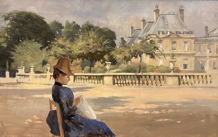 Albert Edelfelt, Luxembourg-trädgården i Paris
