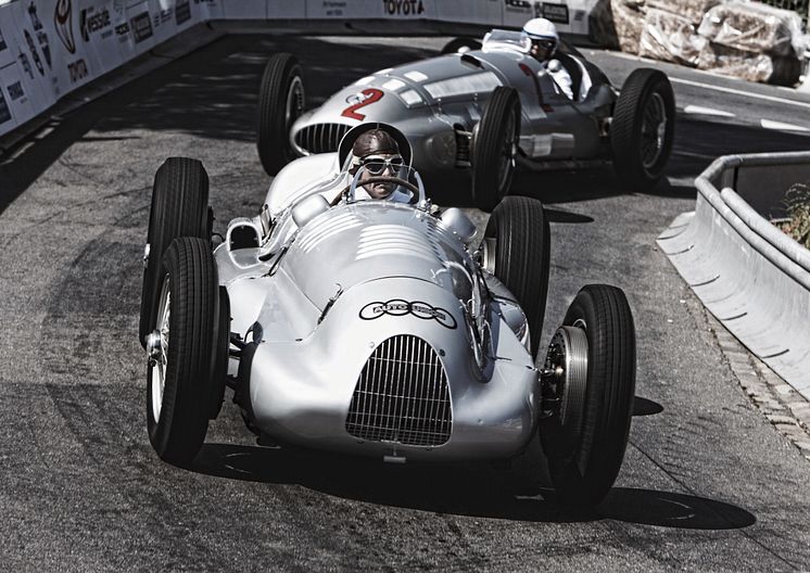 Auto Union Type D i aktion til Goodwood Festival of Speed