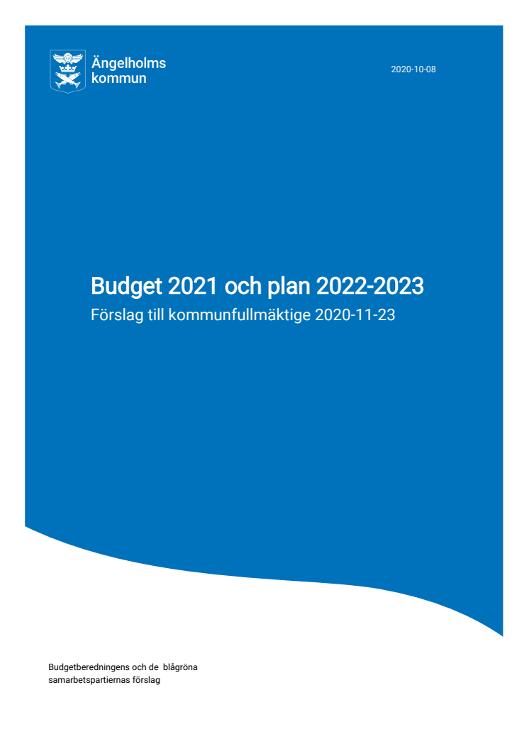 Förslag till Budget 2021 och plan 2022-2023