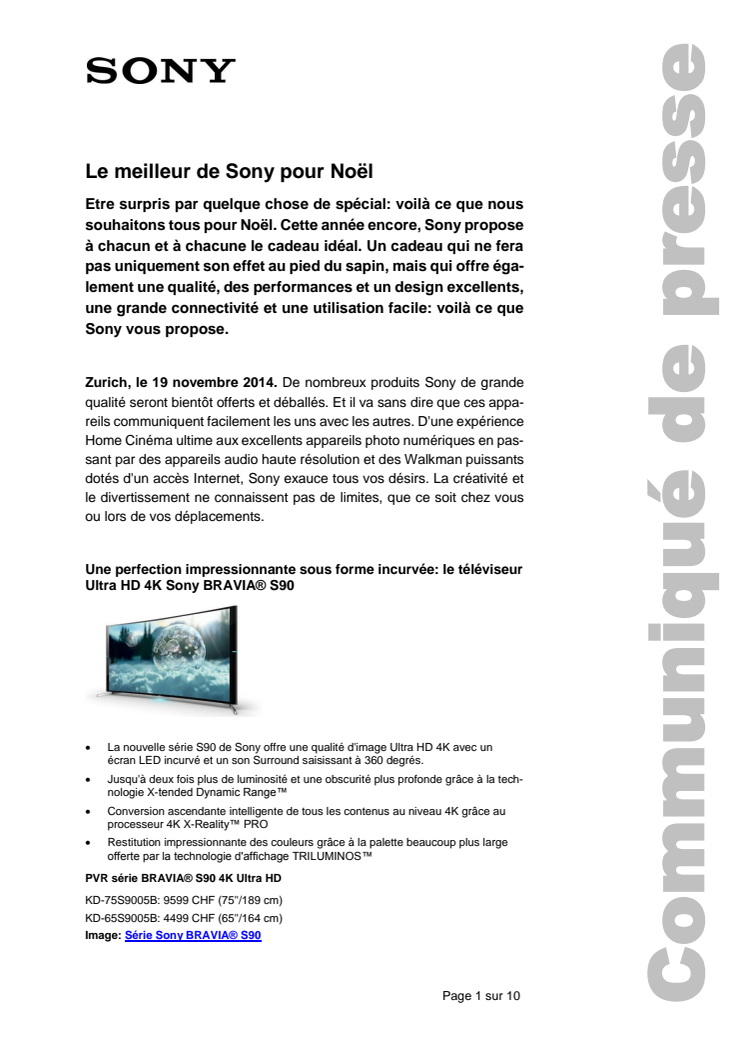 Le meilleur de Sony pour Noël 