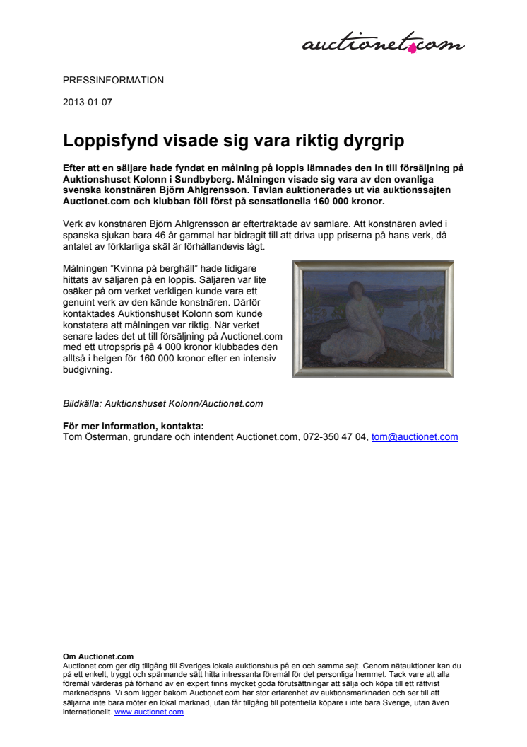 Loppisfynd visade sig vara riktig dyrgrip