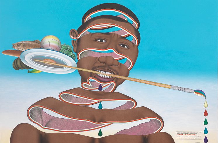 Chéri Samba, Jme la couleur, 2010 © Kleinefenn