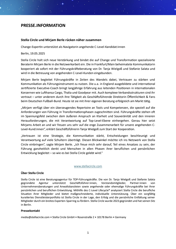250519 Presse.Information Stella Circle und Mirjam Berle rücken näher zusammen.pdf