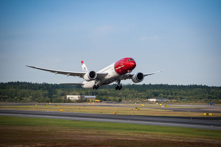 Norwegian fortsetter den internasjonale veksten med en passasjerøkning på 14 prosent i oktober  