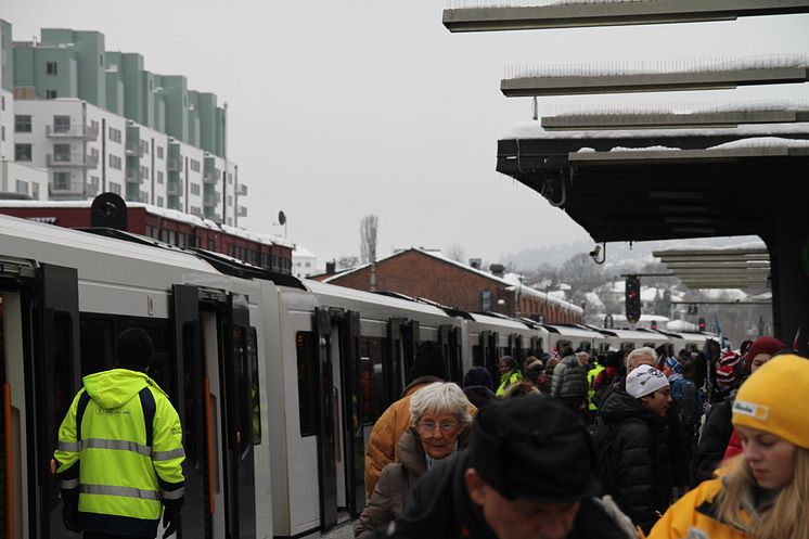 T-banen på Majorstuen 