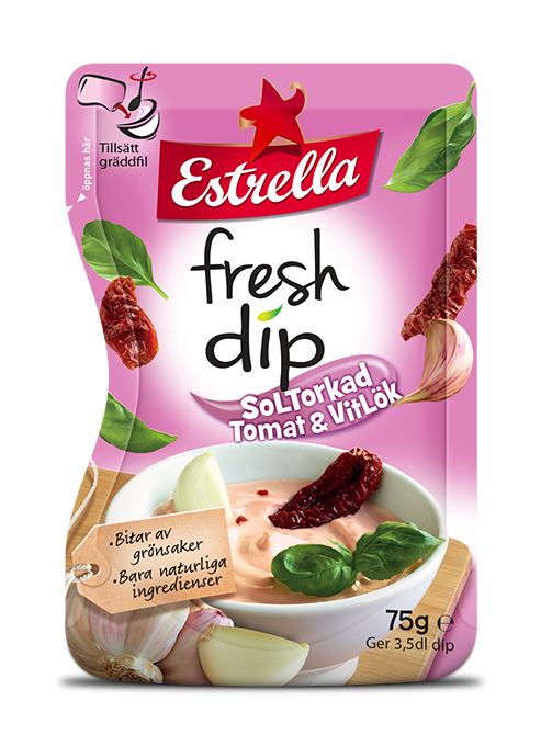 Estrella Fresh Dip Soltorkad Tomat & Vitlök