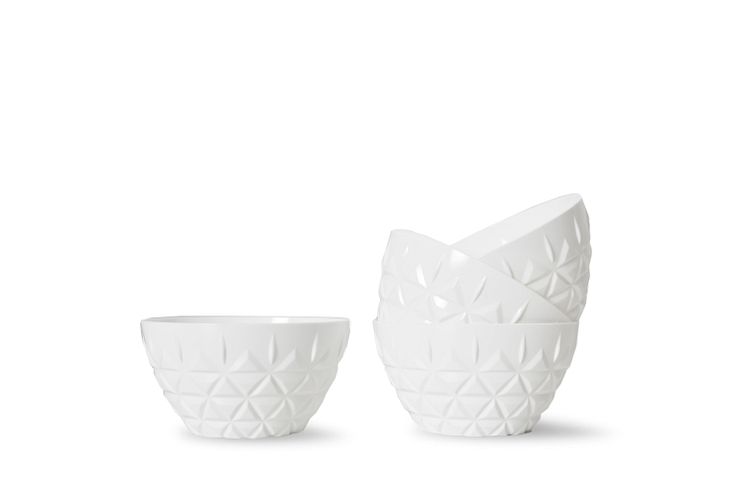 Picnic bowl 4-pcs, white - Sagaform SS22 - 5018172