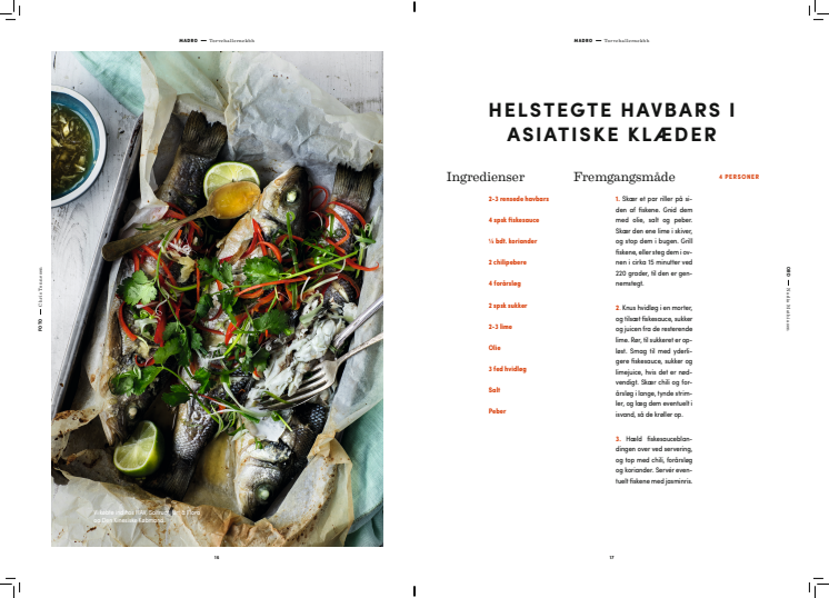 Opskrift: Helstegte havbars i asiatiske klæder
