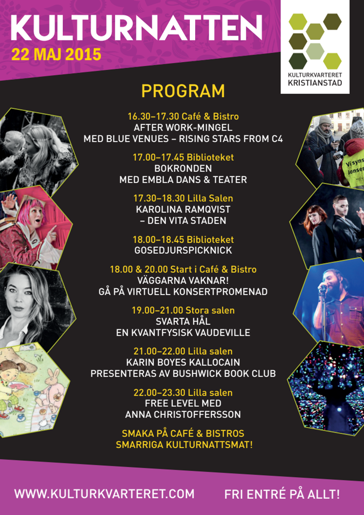 Programfolder Kulturnatten 22 maj 2015