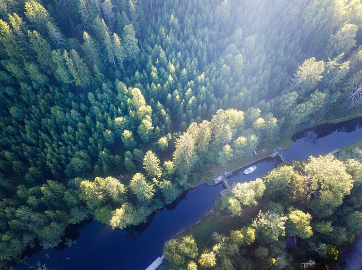 Dalslands Kanal-Dals Långed Sluss Drone 02- Photo Cred Roger Borgelid