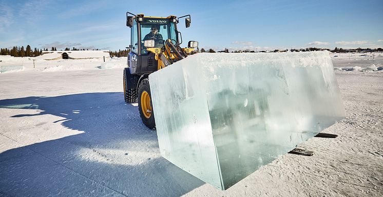 Volvo L20 Electric i Jukkasjärvi