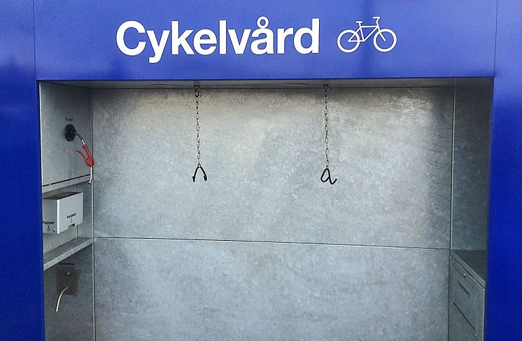 OKQ8 öppnar cykelvårdsplats i Västerås