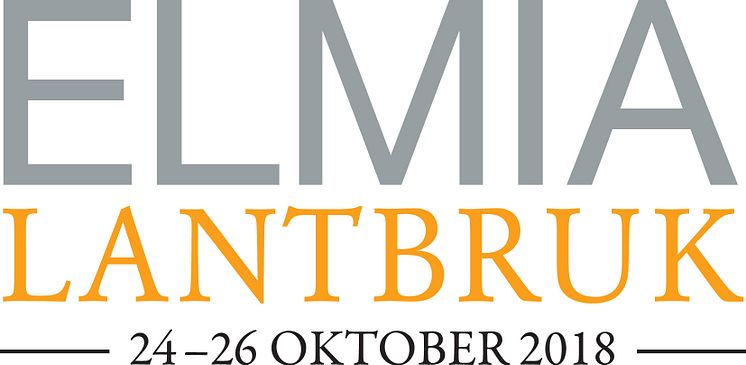 Elmia Lantbruk 24-26 oktober 2018