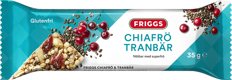 Friggs nøttebar med chiafrø og tranebær