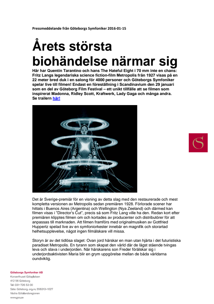 Årets största biohändelse närmar sig