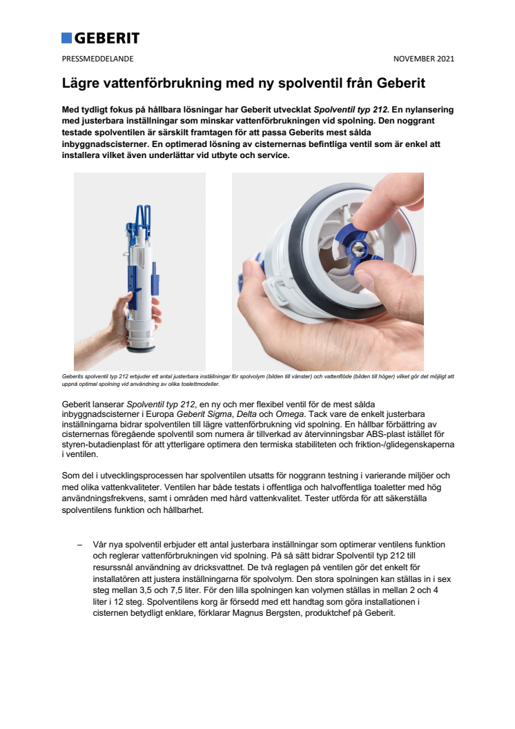 PRESSMEDDELANDE - Lägre vattenförbrukning med ny spolventil från Geberit.pdf