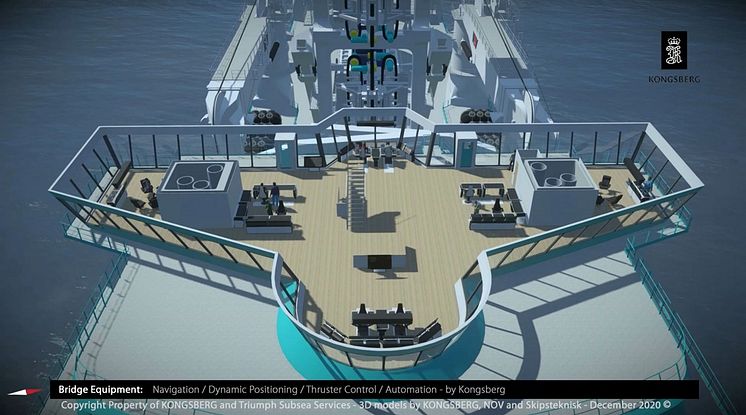 Equipped with Kongsberg Maritime systems, Triumph Subsea Services’ new Field Development Vessel will represent a major technological shift for the subsea construction market