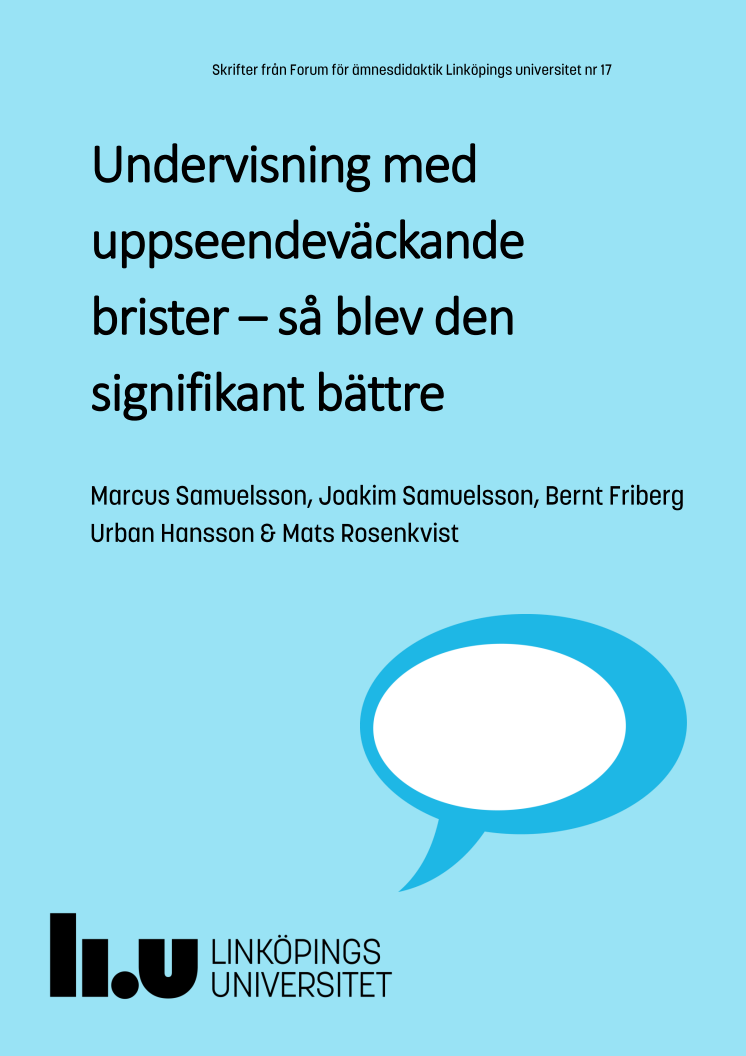 Forskningsrapport: Undervisning med uppseendeväckande brister - så blev den signifikant bättre.pdf