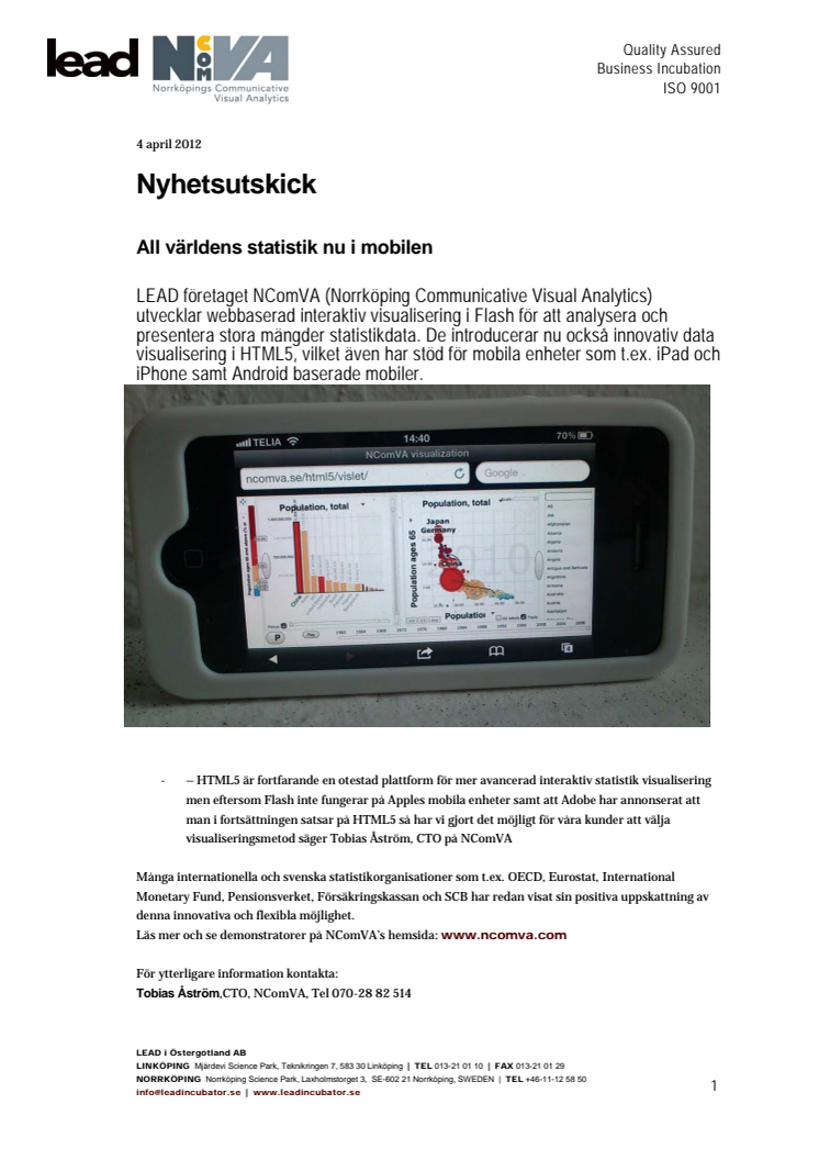 All världens statistik nu i mobilen