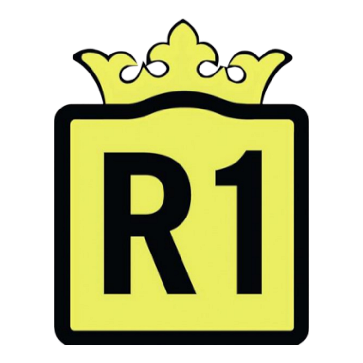 Riksettan gamla vägskylt