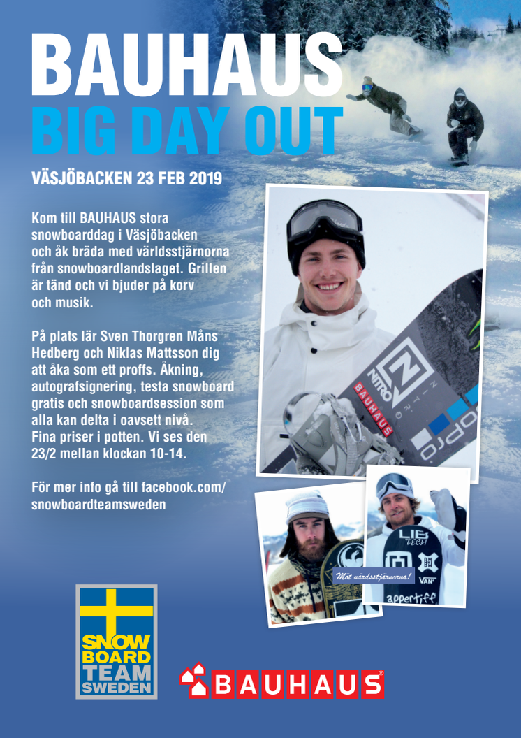 Åk snowboard med landslaget på sportlovet