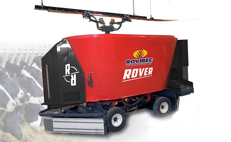 Världsnyheten Rover är en ny robotvagn för foder från kanadensiska Rovibec.