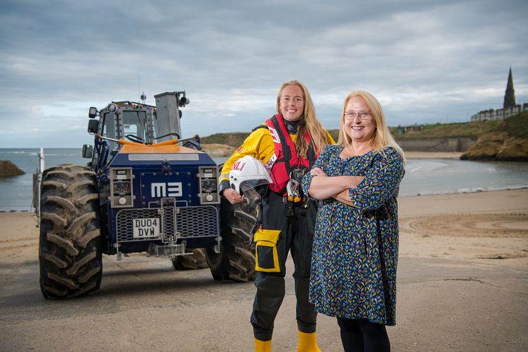 Anna and Kay Heslop at RNLI Cullercoats 