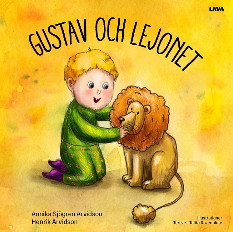 Gustav och lejonet av Anniksa Sjögren Arvidson och Henrik Arvidson omslag