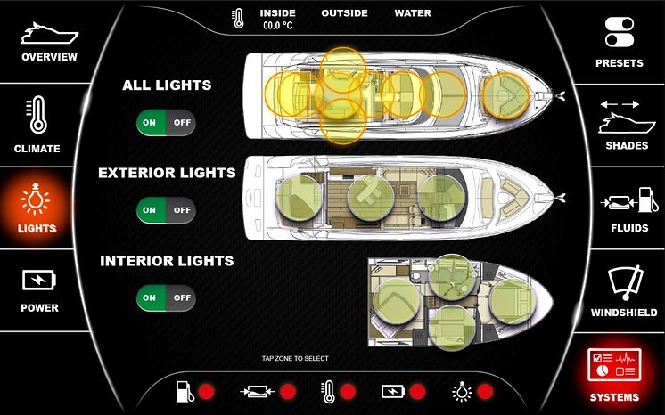 High res image - Raymarine - Digital switching screen