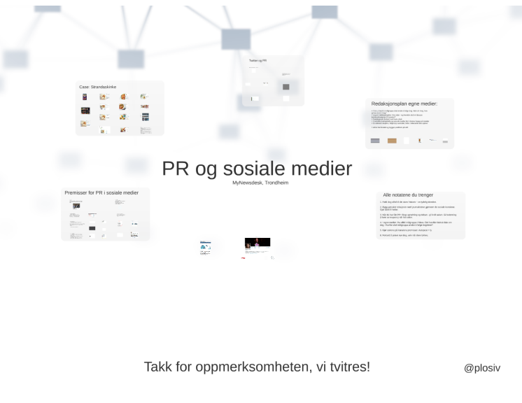 Ingvild Moen - PR og sosiale medier - Frokostseminar i Trondheim