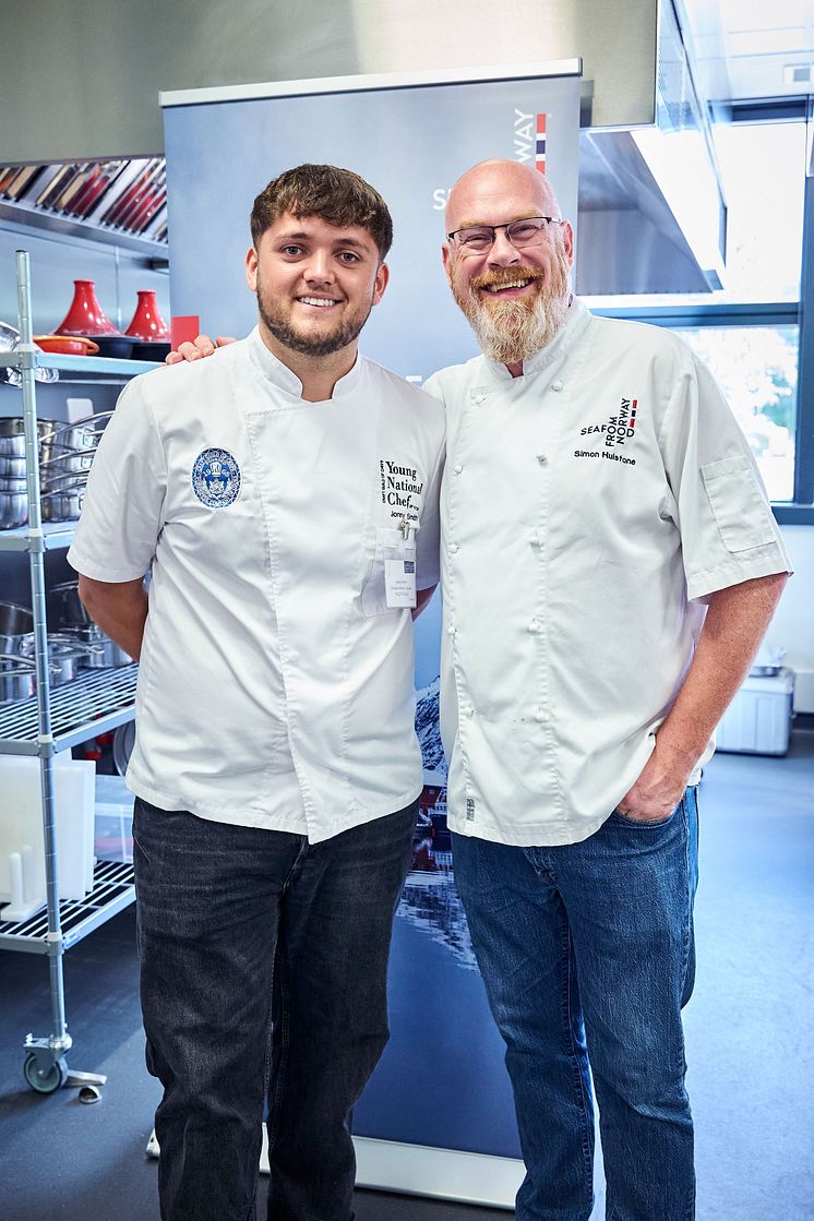Jonny Smith and Chef Simon Hulstone