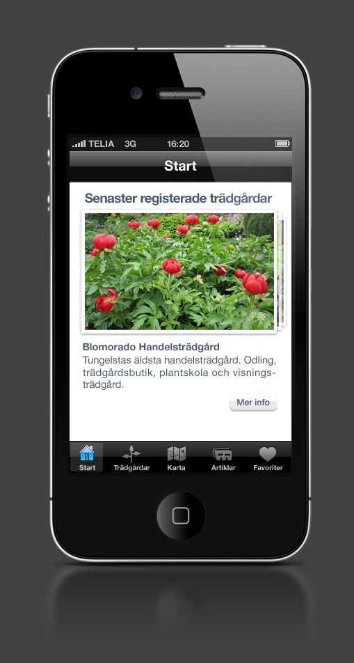 Lätt att hitta till Tusen Trädgårdar med ny app för Iphone, Ipad och Ipod. Bra kartor och beskrivningar.