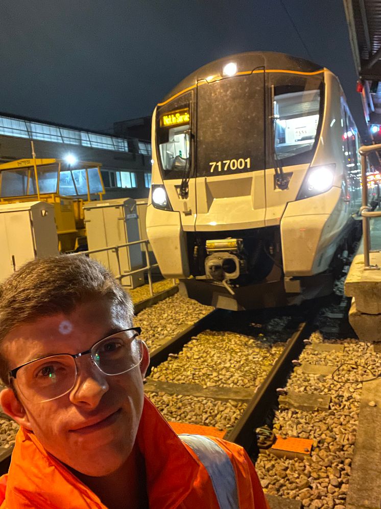 Connor Philpott, ERTMS Fleet Project Engineer was involved in the test run