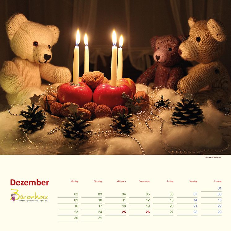 Mit Bärenherz durch das Jahr 2019 - Der neue Bärenherz-Kalender