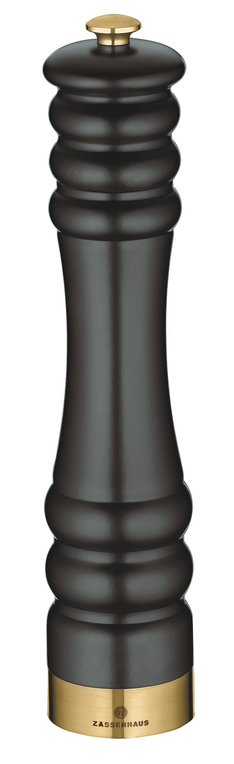 Zassenhaus - Pepparkvarn matt svart/guld 25 cm