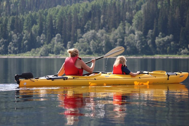 Paddling på Åresjän