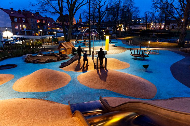 Stadsparkens generationspark, Västervik är ett av de projekt som kan vinna Svenska Ljuspriset i år. 