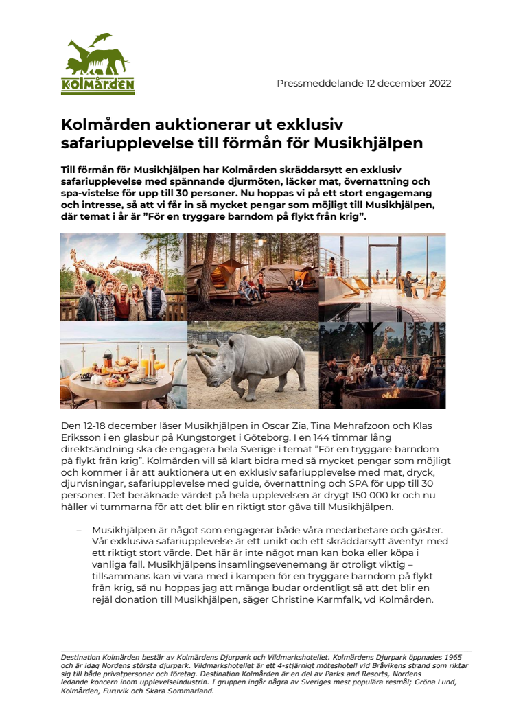 Musikhjälpen_Kolmården auktionerar ut exklusiv safariupplevelse till förmån för Musikhjälpen.pdf