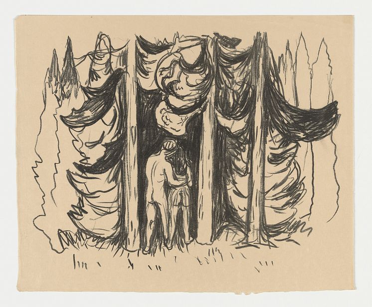 Edvard Munch: Skogen / The Forest (1908-1909)