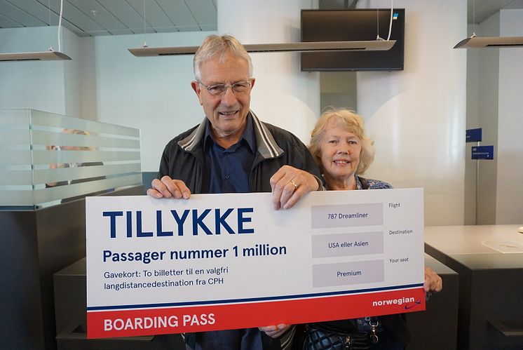 Langdistancepassager nummer én million i CPH 