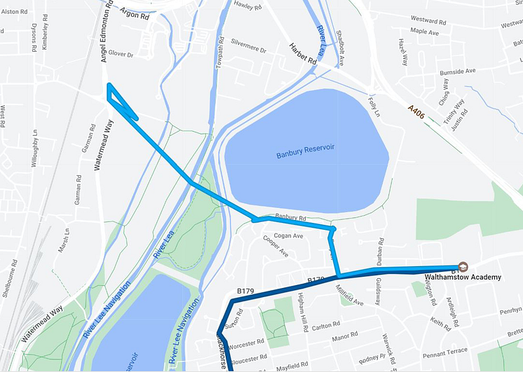 Reconstruction of Nathan's suspected route