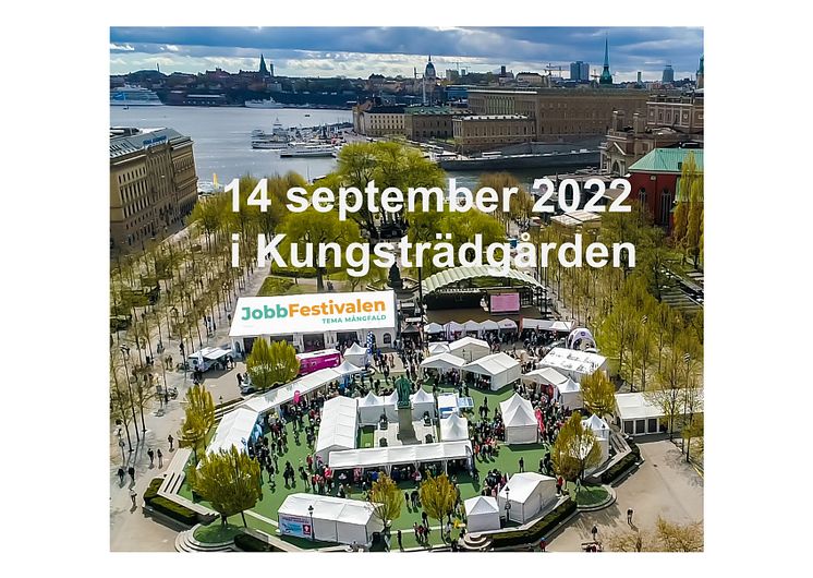 Jobbfestivalen 14 september 2022 i Kungsträdgården..