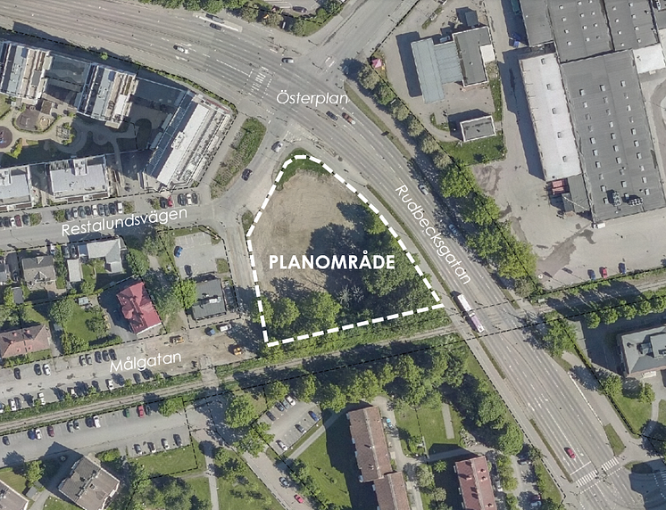 Bensinmotorn 1 planområdeskarta högupplöst