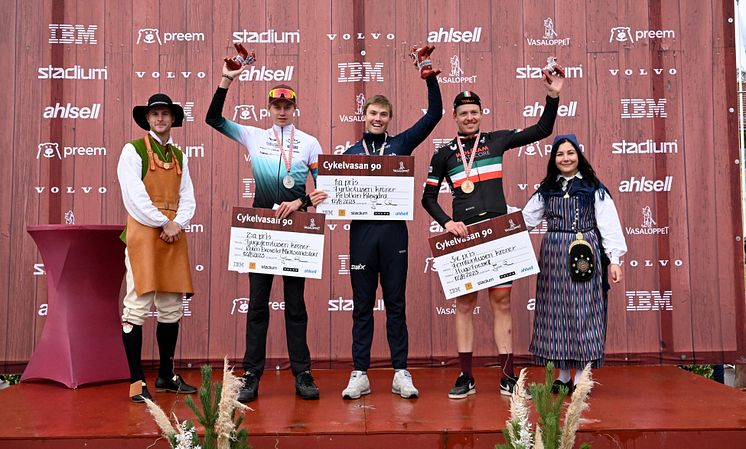 Cykelvasan 90 2023 Prize Ceremony podium men