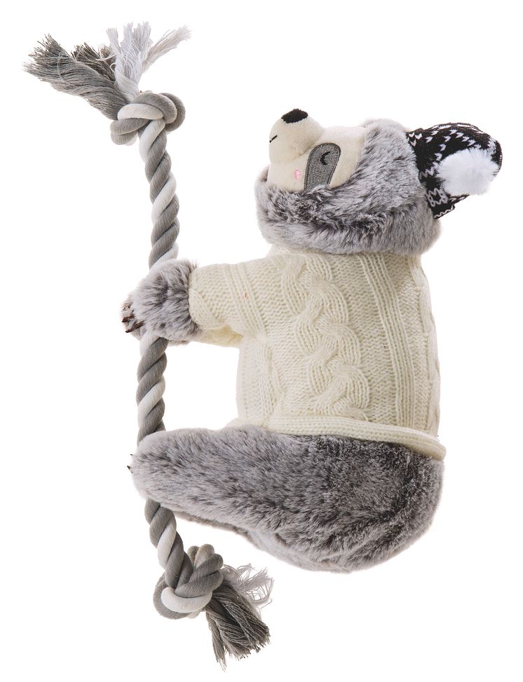 Little&Bigger Holiday Parade Dog Toy Sloth with Rope