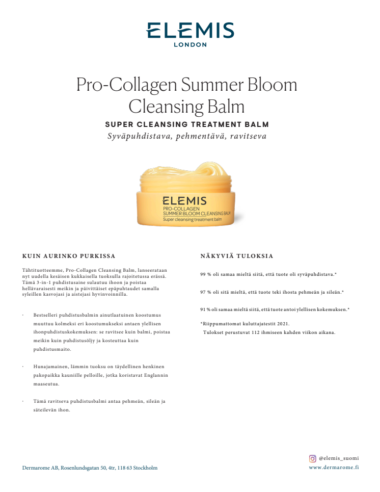 ELEMIS Pro-Collagen Cleansing Balm Summer Bloom Press Release_FI.pdf