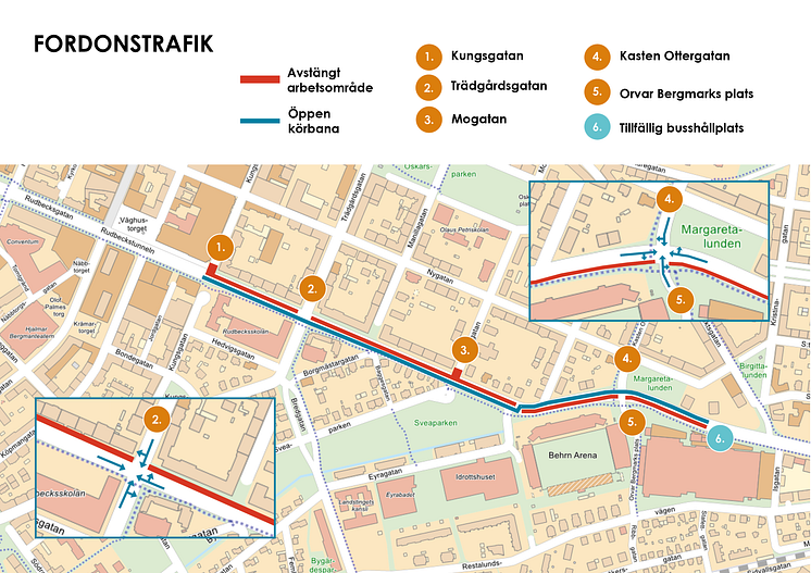 Karta: Kungsgatan-Engelbrektsgatan