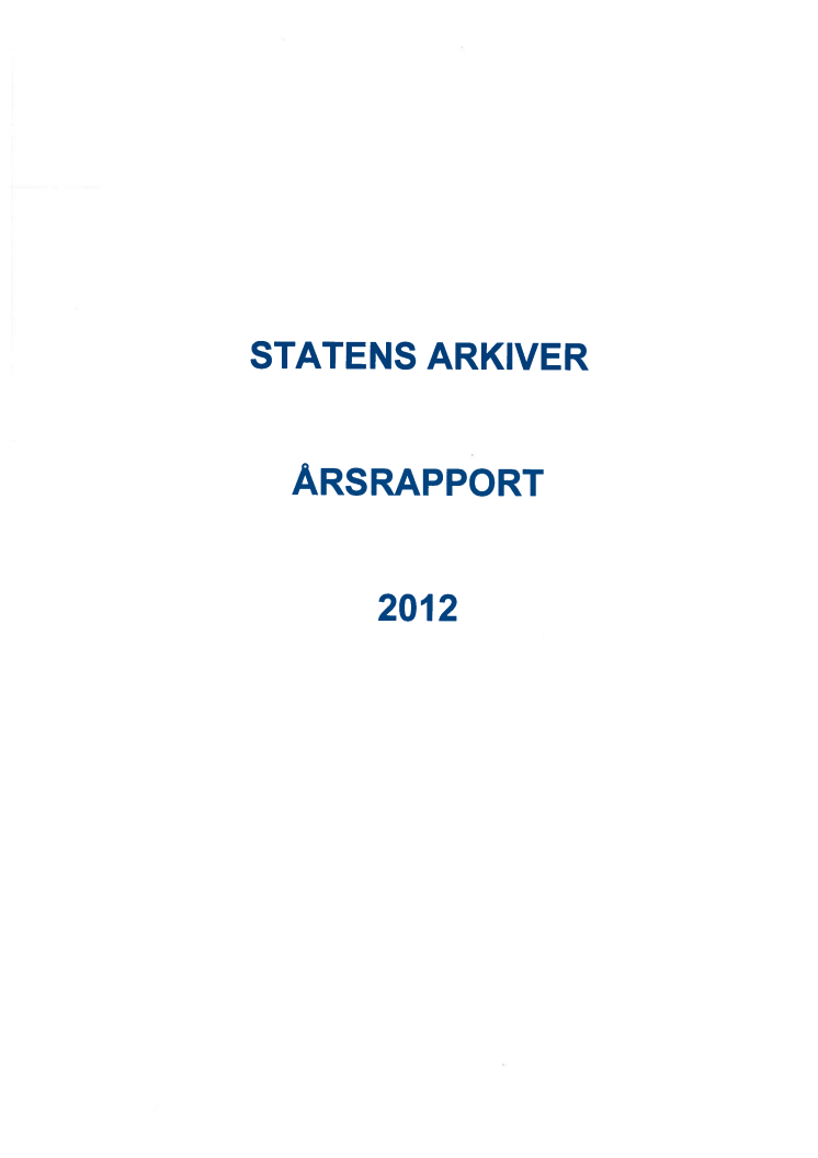 Årsrapport 2012